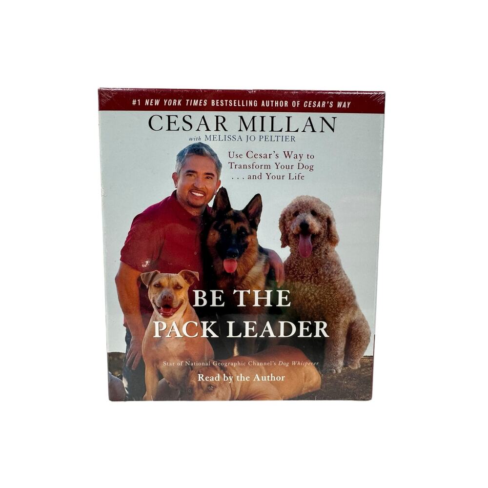 BOOK/AUDIOBOOK CD Cesar Millan Dog Training Pets BE THE‎ PACK LEADER New!